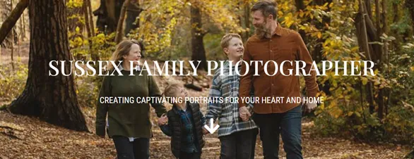 Sussex Family Photographer - A family portrait taken in the woods.